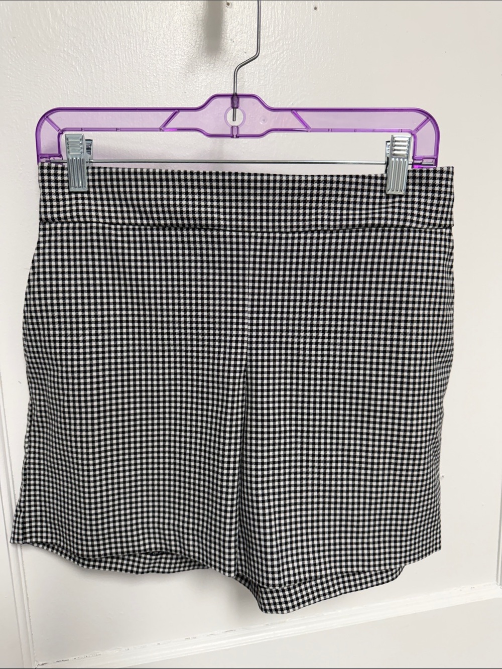 Rachel Zoe Black and White Gingham Shorts